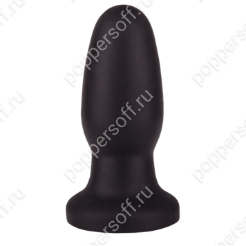 Чёрная овальная пробочка на ножке - 11,5 см