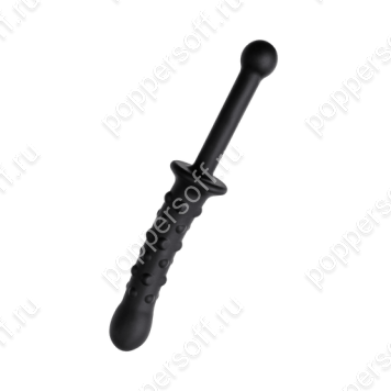 Фаллоимитатор двусторонний POPO Pleasure by TOYFA, силикон, черный, 24,5 см