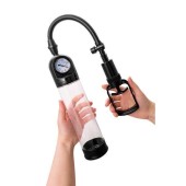 Механическая помпа с монометром A-Toys by TOYFA Ebon, силикон, прозрачный, 20 см