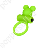 Виброкольцо на пенис A-Toys by TOYFA Chio, силикон, зеленое, 8,1 см, Ø 3,1 см