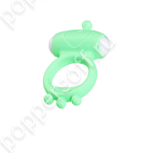 Виброкольцо на пенис A-Toys by TOYFA Fowd, силикон, зеленое, Ø 2,6 см