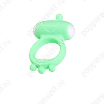 Виброкольцо на пенис A-Toys by TOYFA Fowd, силикон, зеленое, Ø 2,6 см