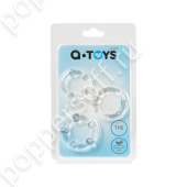 Набор эрекционных колец на пенис A-Toys by TOYFA, силикон, прозрачный, Ø 3,5/3/2 см