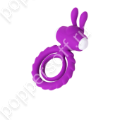 Эрекционное кольцо на пенис JOS GOOD BUNNY, силикон, фиолетовый, 9 см