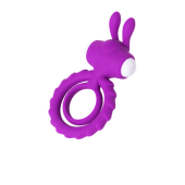 Эрекционное кольцо на пенис JOS GOOD BUNNY, силикон, фиолетовый, 9 см