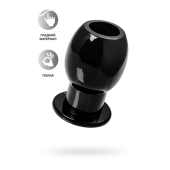 Анальная втулка TOYFA Basic L, TPE, чёрный, 7,5 см