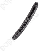 Черный двусторонний фаллоимитатор - 31 см