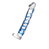 Нереалистичный фаллоимитатор Sexus Glass, стекло, прозрачный, 17 см