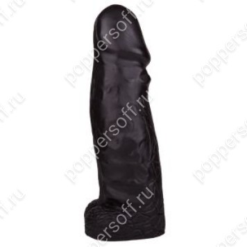 Чёрный фаллоимитатор-гигант DESPOT - 28 см