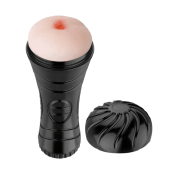 Мастурбатор-анус в колбе с 7 уровнями вибрации и выносным пультом Pink Butt