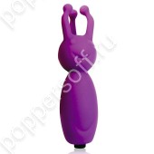 Фиолетовый фантазийный клиторальный стимулятор - 8,5 см