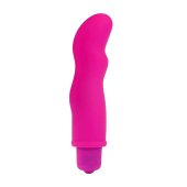Розовый фантазийный вибромассажер Cosmo - 11,5 см