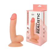 Телесный реалистичный фаллоимитатор Erowoman - 18 см