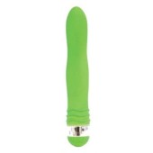 Салатовый эргономичный вибратор Sexy Friend - 17,5 см