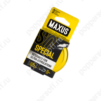 Презервативы с ребристой структурой Maxus Special Metal