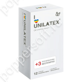 Разноцветные ароматизированные презервативы Unilatex Multifruit - 12 шт. + 3 шт. в подарок