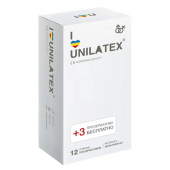 Разноцветные ароматизированные презервативы Unilatex Multifruit - 12 шт. + 3 шт. в подарок