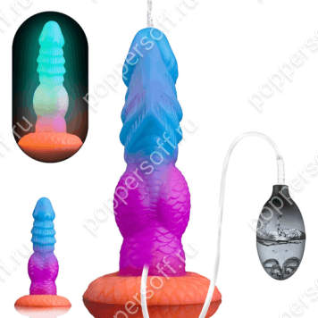 Инопланетный светящийся фаллоимитатор с эффектом эякуляции Aladdin's lamp