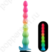 Анальная светящаяся инопланетная втулка Rainbow Unicorn